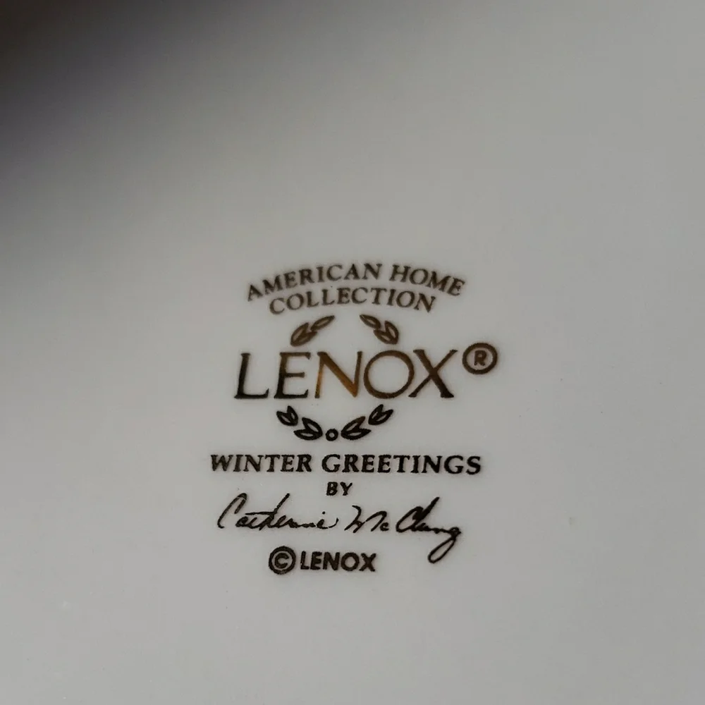 Lenox Winter Greetings Bowl and Spreader Set